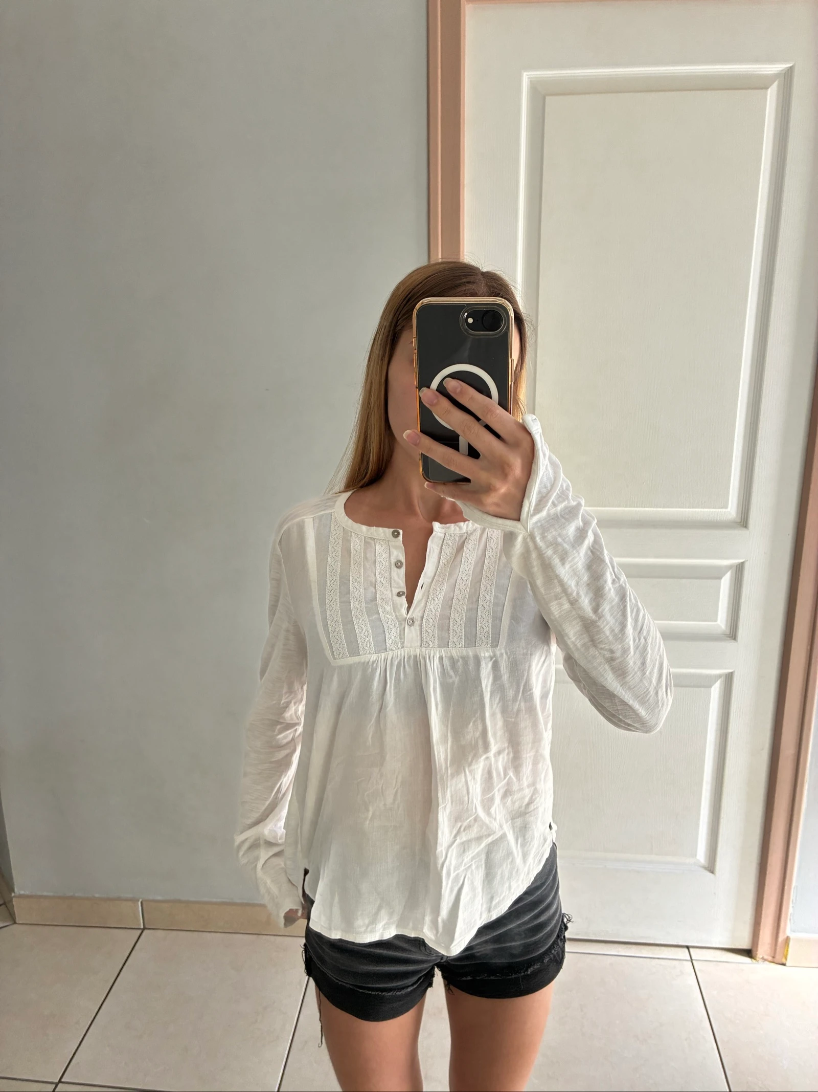 Blouse manches longues Bohème femme XXS